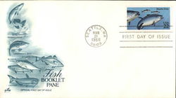 Fish Booklet Pane First Day Cover