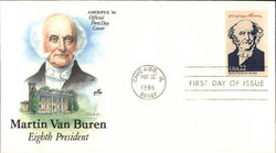 Ameripex '86 - Martin Van Buren Eighth President First Day Cover