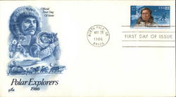 Polar Explorers 1986 First Day Cover