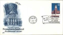 Pennsylvania Statehood Bicentennial First Day Cover
