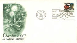Christmas 1987 - Season's Greetings First Day Cover