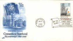 Connecticut Statehood Bicentennial First Day Cover