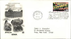 Greetings from Iowa First Day Cover