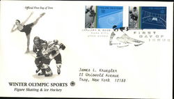 Winter Olympic Sports - Figure Skating & Ice Hockey First Day Covers First Day Cover First Day Cover First Day Cover