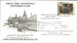 Great Fire Centennial September 12, 1900 Narragansett Towers Station First Day Covers First Day Cover First Day Cover First Day Cover