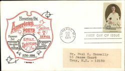 Honoring the American Poets, Second in a series Emily Dickinson 1830 - 1886 First Day Cover