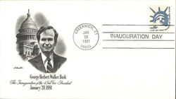 George Herbert Walker Bush The Inauguration of the 43rd Vice-President January 20, 1981 First Day Covers First Day Cover First D First Day Cover