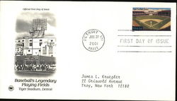 Baseball's Legendary Playing Fields - Tiger Stadium, Detroit First Day Cover