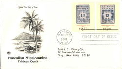 Hawaiian Missionaries Thirteen Cents First Day Cover