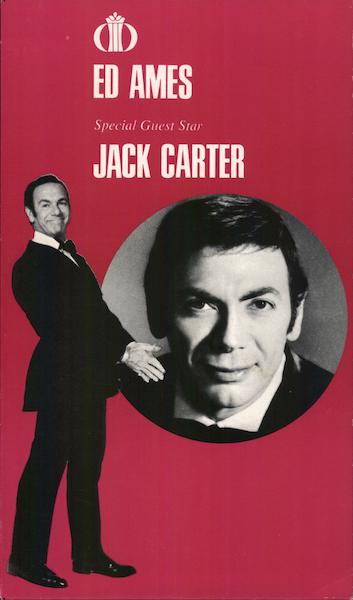 Ed Ames with special guest star Jack Carter. Las Vegas Nevada