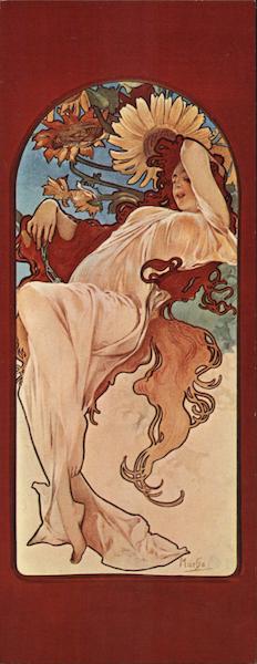 Les Petites Quatre Saisons/Summer by Alfons Mucha Art Nouveau