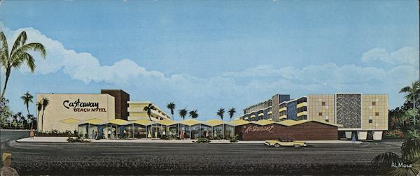 Castaway Beach Motel Daytona Fl Postcard Castaway Beach Motel Daytona