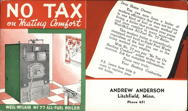 Andrew Anderson, Heating Contractor Litchfield Minnesota