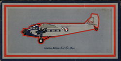 American Airlines Ford Tri-Motor Aircraft Postcard Large Format Postcard Large Format Postcard