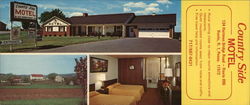 Country Side Motel Large Format Postcard