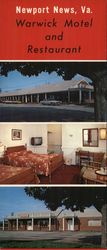 Warwick Motel and Restaurant Large Format Postcard