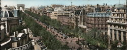 L'Avenue des Champs-Élysées Large Format Postcard