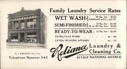 Reliance Laundry & Cleaning Co. Milwaukee, WI Blotter Blotter Blotter