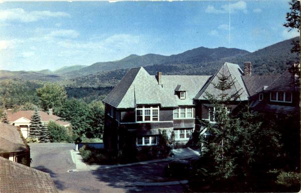 Medical Building And Mountain Range At Trudeau Sanitorium New York