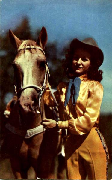 Western Beauty And Her Mount Cowboy Western