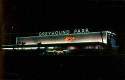 Greyhound Park, East Washington at 40th Street Postcard
