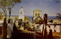 Burial Hill Plymouth, MA Postcard Postcard