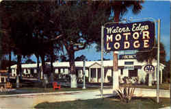 Water's Edge Motor Lodge Postcard