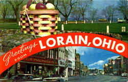 Greetings From Lorain Ohio Postcard Postcard