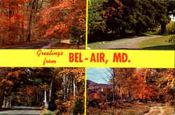 Greetings From Bel-Air Bel Air, MD Postcard Postcard