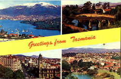 Greetings From Tasmania South Pacific Postcard Postcard