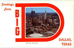 Greetings From Big D Postcard