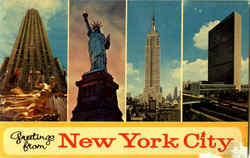 Greetings From New York City Postcard