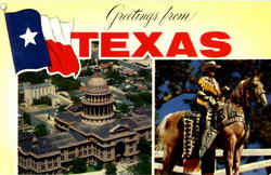 Greetings From Texas Postcard Postcard