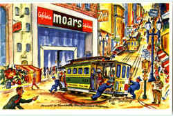 Moars Cafeteria Postcard