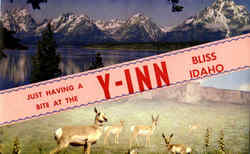 Just Having A Bite At The Y-Inn Bliss, ID Postcard Postcard