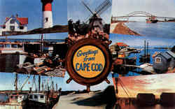 Greetings From Cape Cod Postcard