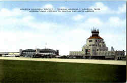 Houston Municipal Airport Postcard