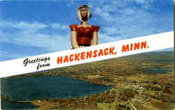 Greetings From Hackensack Minnesota Postcard Postcard