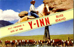 Just Having A Bite At The Y-Inn Bliss, ID Postcard Postcard