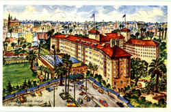 Ambassador Hotel Los Angeles, CA Postcard Postcard