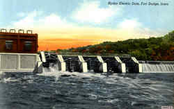 Hydro Electric Dam Postcard