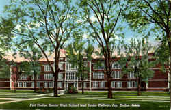 Fort Dodge Senior High School And Junior College Iowa Postcard Postcard