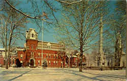 Courthouse Square Delhi, NY Postcard Postcard