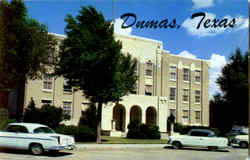 Moore County Court House Dumas, TX Postcard Postcard