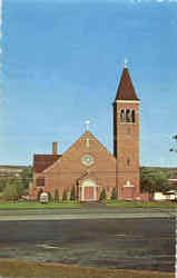 St. Bruno Catholic Church Van Buren, ME Postcard Postcard