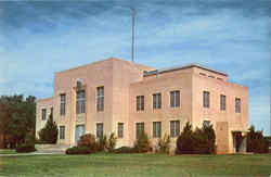 Yoakum County Court House Postcard