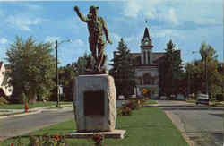 Doughboy Memorial Kalispell, MT Postcard Postcard