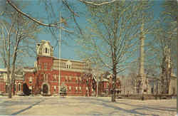 Courthouse Square Delhi, NY Postcard Postcard