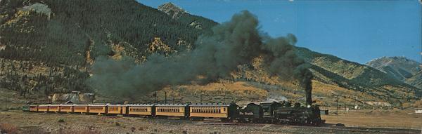 Denver and Rio Grande Narrow Gauge Passenger Train Colorado
