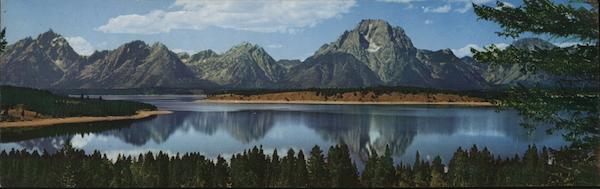 Teton Range and Jackson Lake, Grand Teton National Park Wyoming